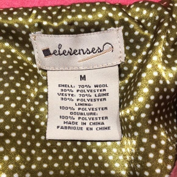 Elevenses Wool Blend Cape Jacket Size Medium - Picture 7 of 7